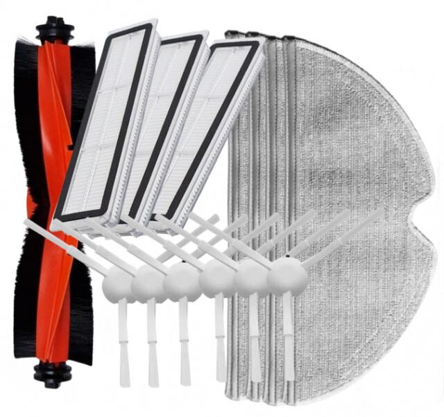 14ks HEPA filtry, kartáče a mopy pro DREAME D9 Pro, D9 Max, D9 Mistral, F9 Pro, L10 Pro