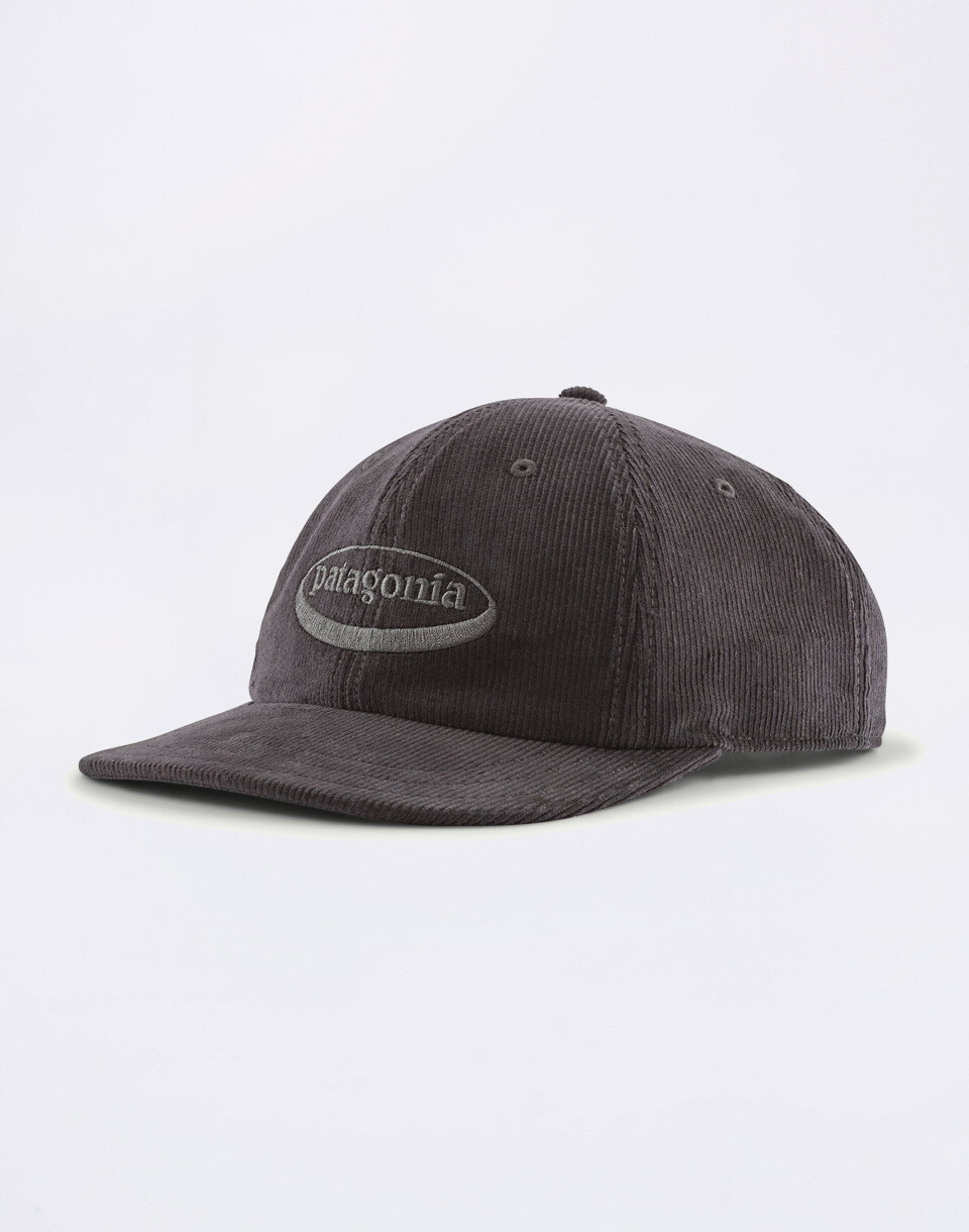 Patagonia Corduroy Cap '95 Oval Logo: Ink Black
