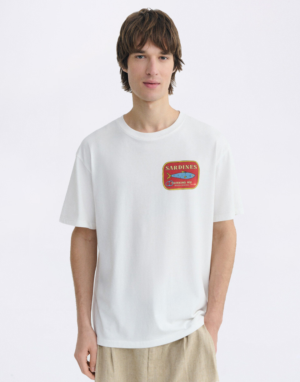 Thinking MU Sardines Aaron Tee WHITE S