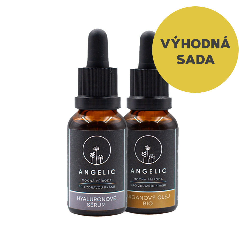 Angelic Výhodná sada anti-age péče o pleť Arganový olej + Hyaluronové sérum