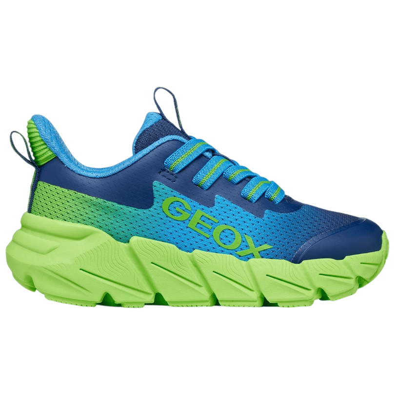 Dětské boty Geox J Flexyper Fast Boy LT Blue/Lime Velikost bot (EU): 34 / Barva: modrá/zelená