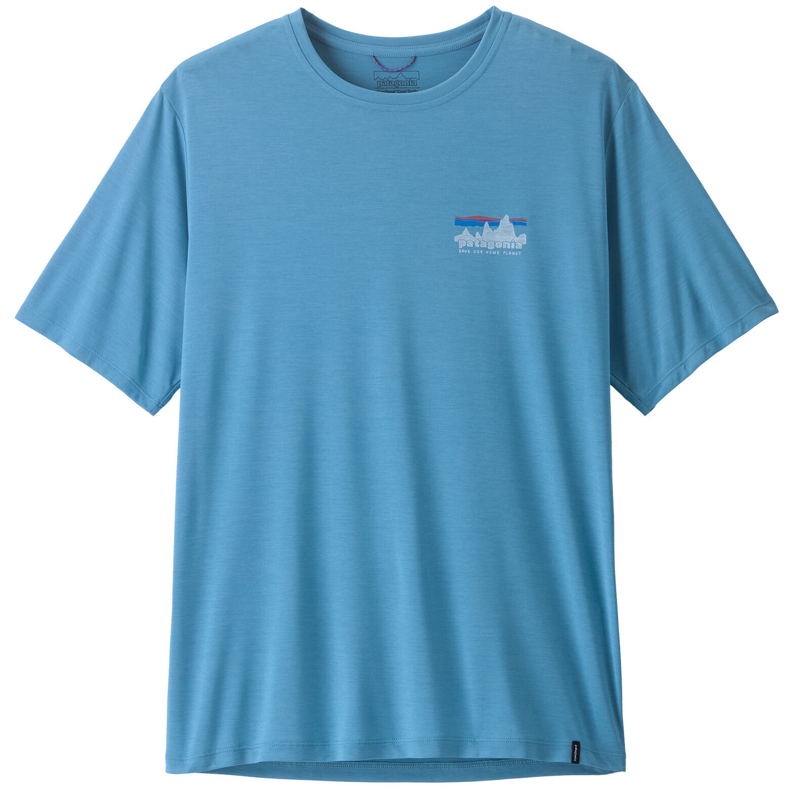 Pánské triko Patagonia Men's Capilene Cool Daily Shirt - '73 Skyline Velikost: L / Barva: modrá