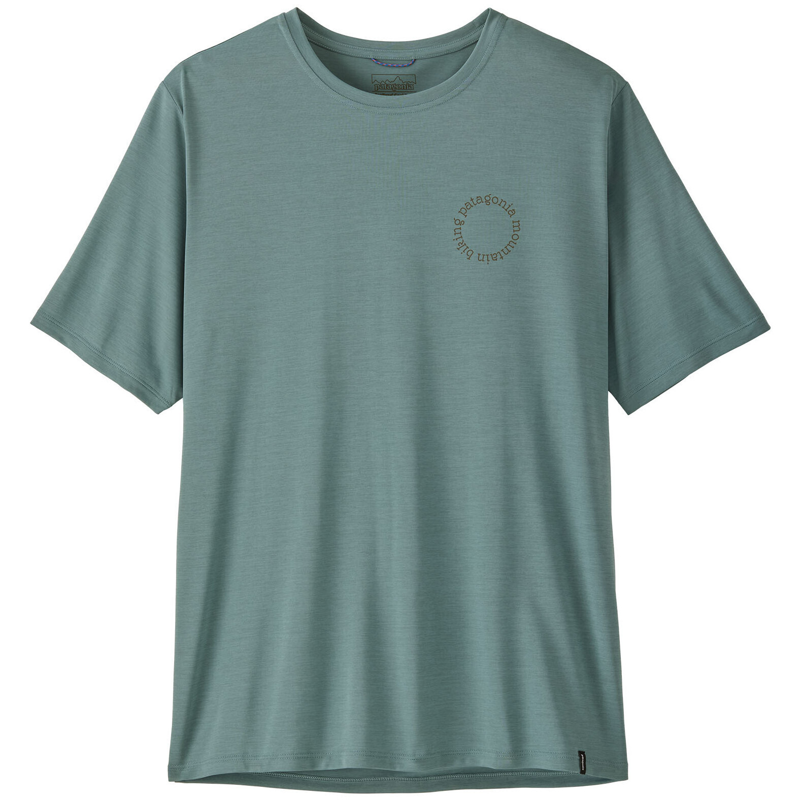 Pánské triko Patagonia Men's Capilene Cool Daily Shirt - Spoke Stencil Velikost: L / Barva: modrá