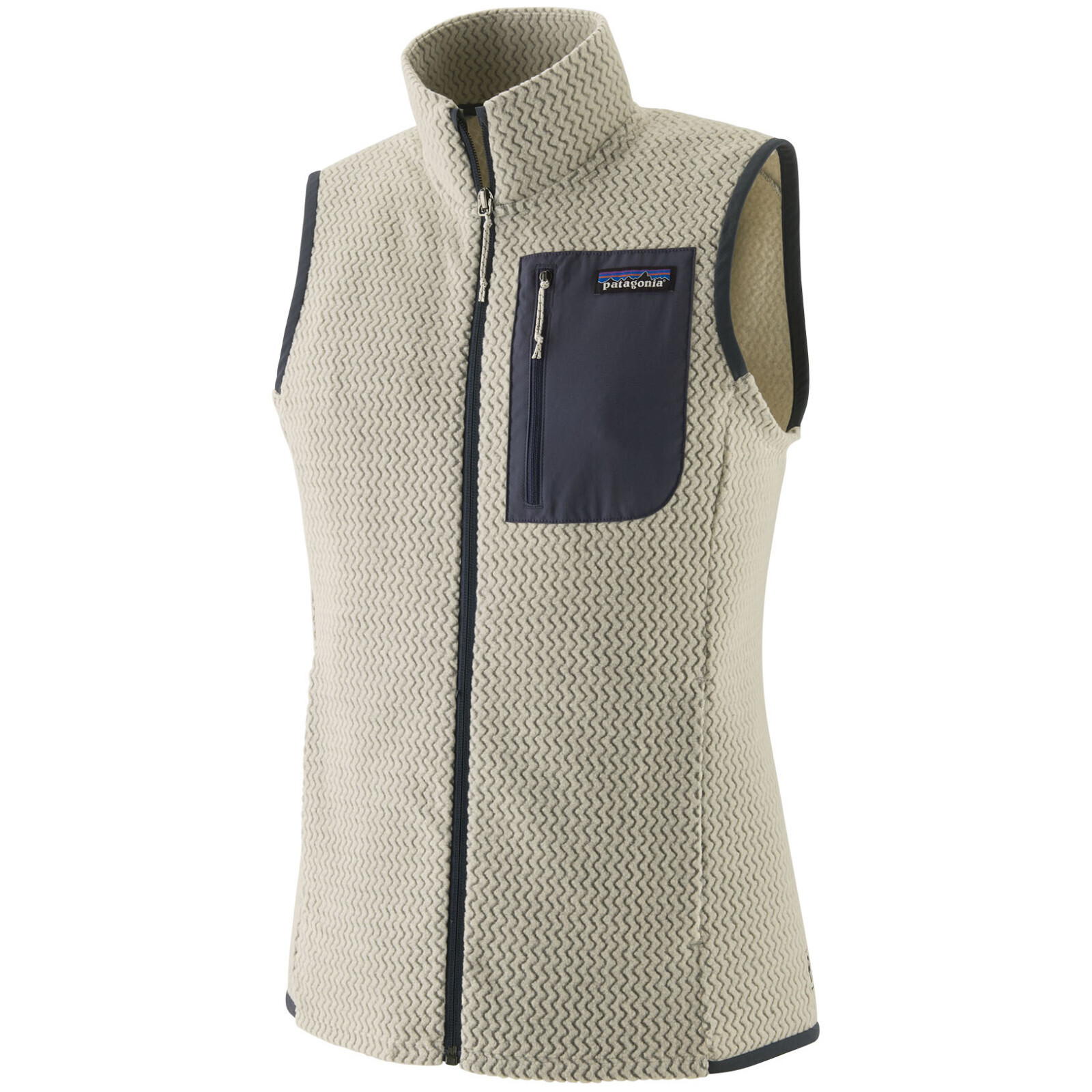 Dámská vesta Patagonia Women's R1 Air Fleece Vest Velikost: M / Barva: bílá/modrá