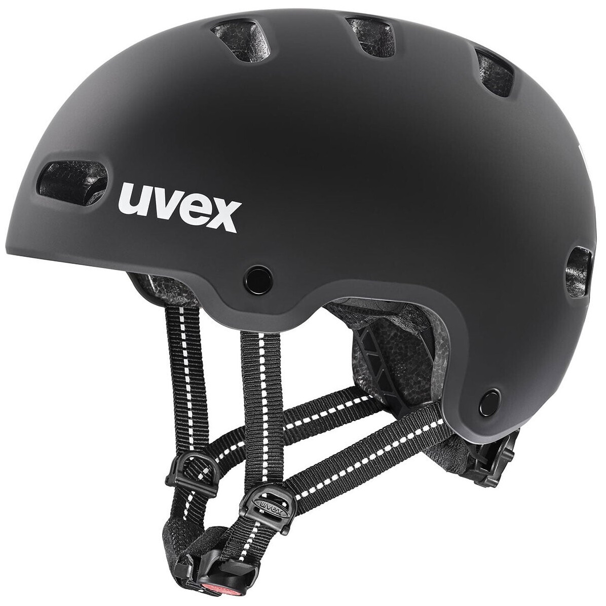 Dětská cyklistická helma Uvex Kid 4 Velikost helmy: 55-58 cm / Barva: černá