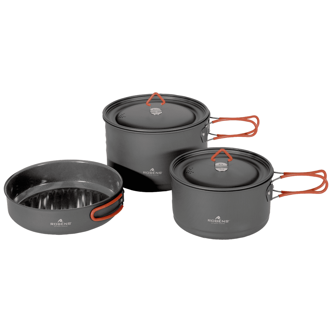 Sada hrnců Robens Basecamp Pro Ceramic Cook Set XL Barva: černá