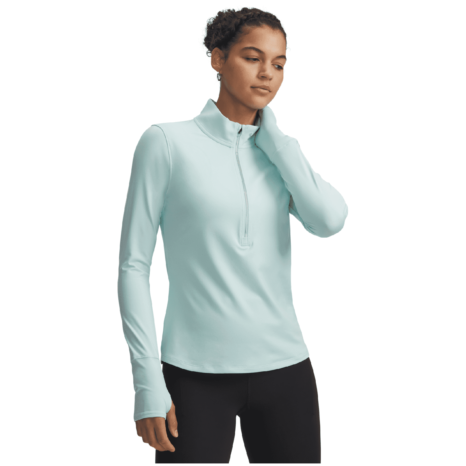 Dámské triko Under Armour Launch Pro Half Zip Velikost: L / Barva: světle modrá