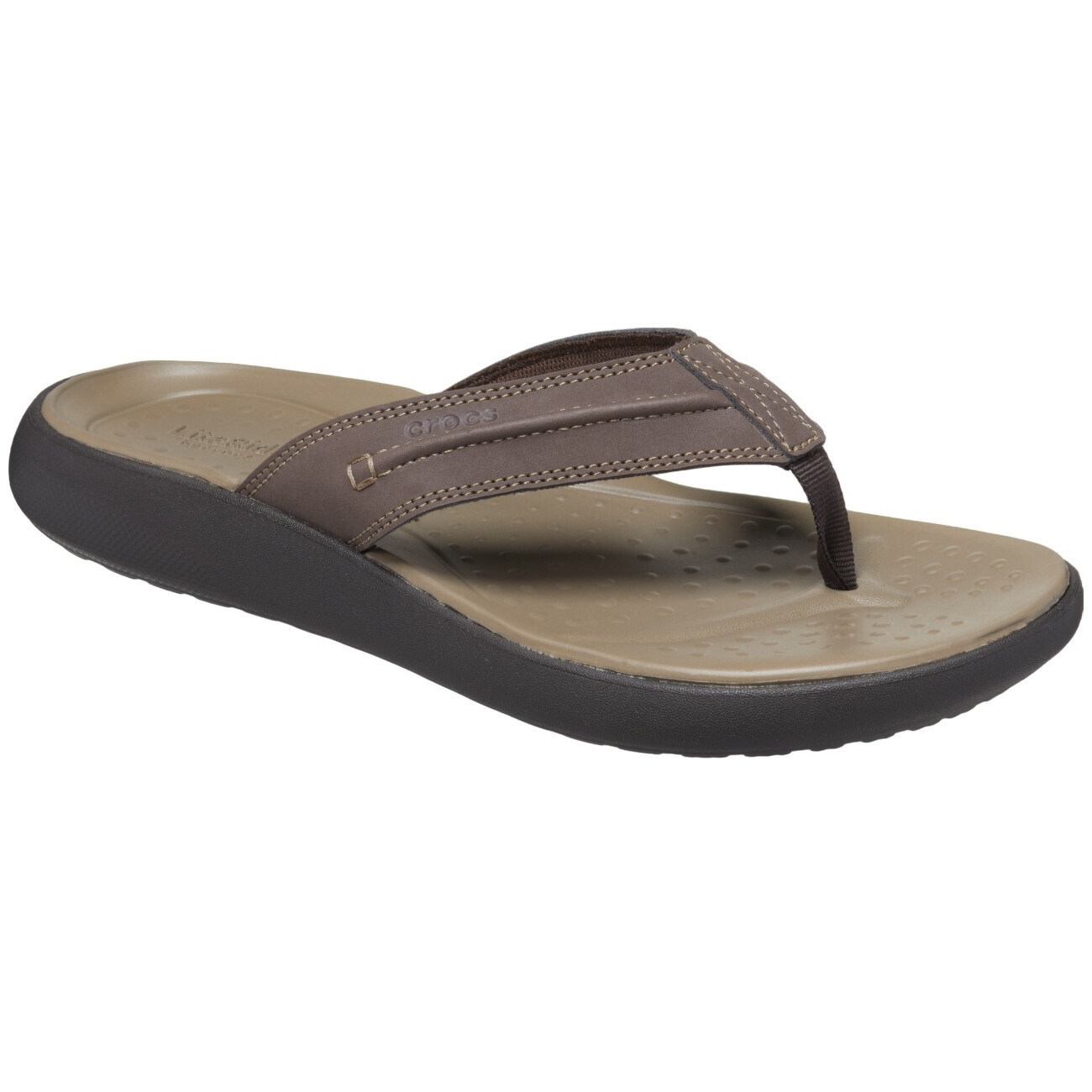 Pánské žabky Crocs Yukon Vista II LR Flip Velikost bot (EU): 46-47 / Barva: hnědá