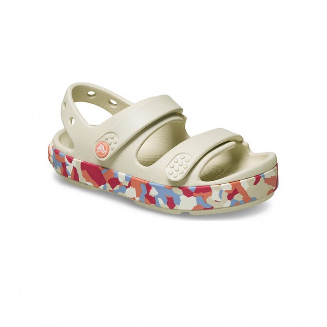 Dětské sandály Crocs Crocband Cruiser Glow Confetti Band Sandal Summit White/Guava Velikost bot (EU): 30-31 / Barva: bílá/růžová