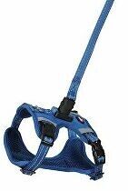 Postroj pes s vodítkem 2m CLIP&GO modrá L Zolux