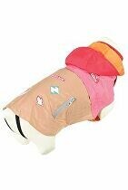 Obleček pláštěnka pro psy VINTAGE růžová 30cm Zolux