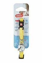 Obojek kočka CHATOUILLE s přívěskem žlutá Zolux