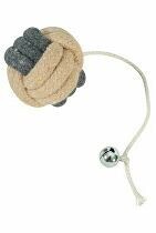 Hračka kočka GRIBOUILLE Míč s rolničkou šedá Zolux