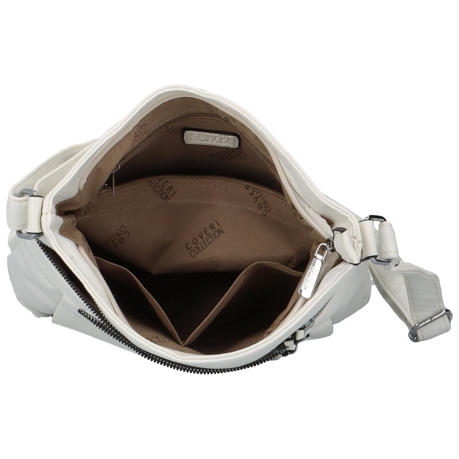 Stylová dámská crossbody kabelka Orniva, bílá