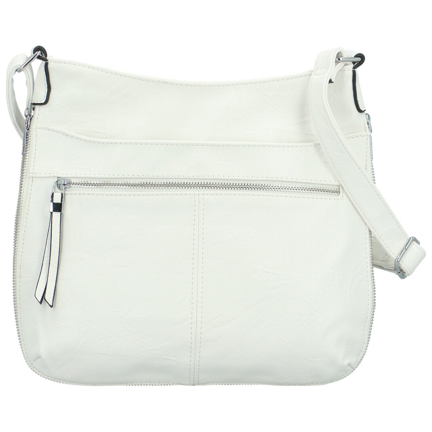 Stylová dámská koženková crossbody kabelka Folomija new, bílá