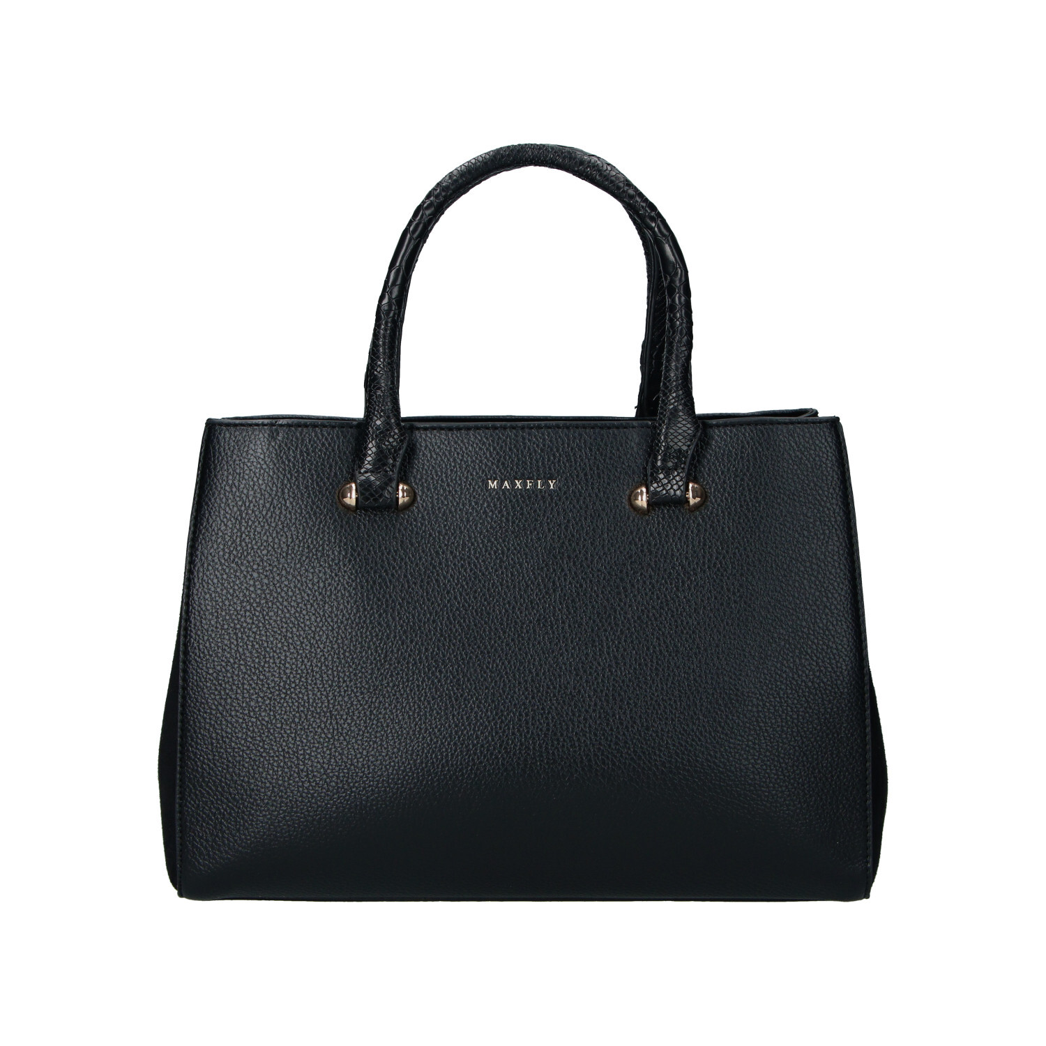 Trendy dámská koženková kabelka do ruky Sonia, černá