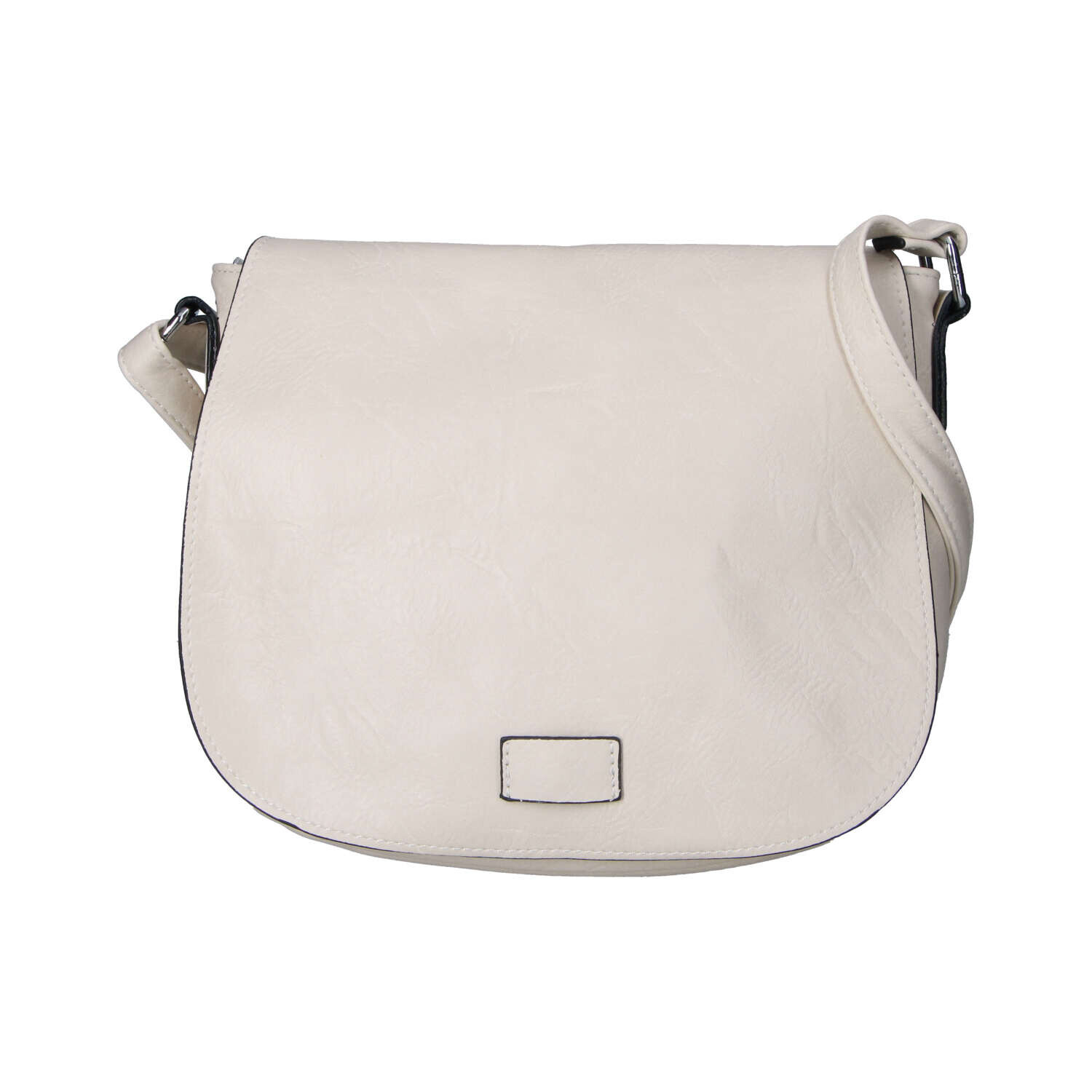 Menší dámská crossbody s velkou klopou Rashida, krémová