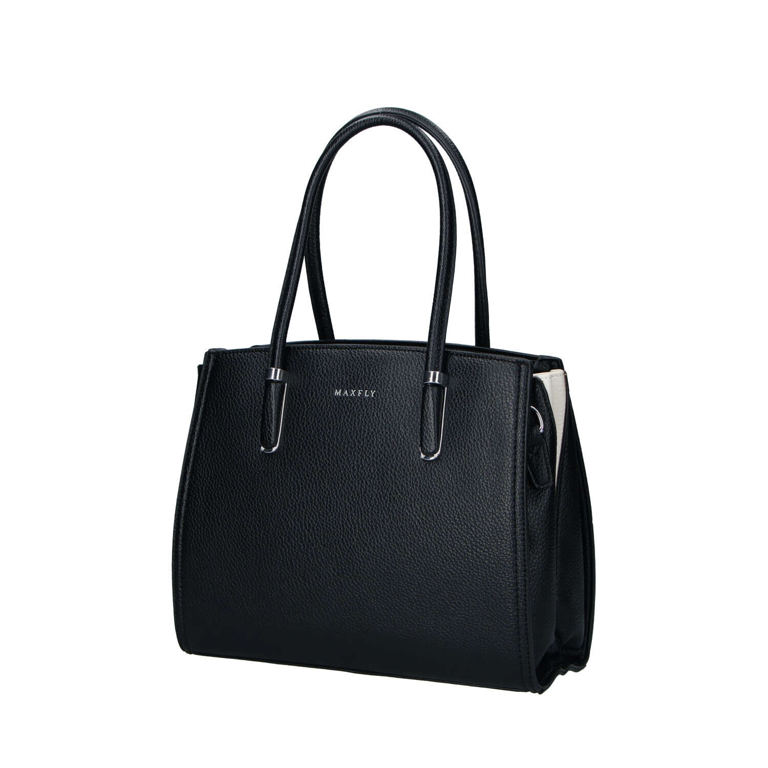 Elegantní dámská koženková kabelka na rameno Miraya, černá