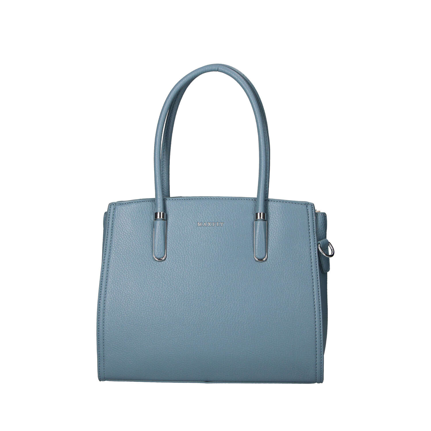 Elegantní dámská koženková kabelka na rameno Miraya, světle modrá