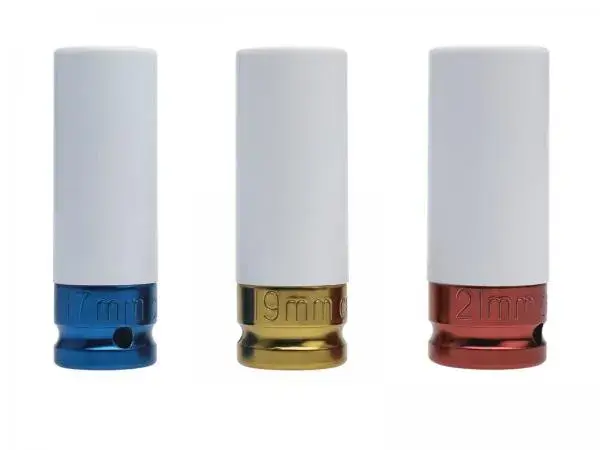 Noname Sada rázových hlavic na kola - 3ks 17/19/21mm - 1/2