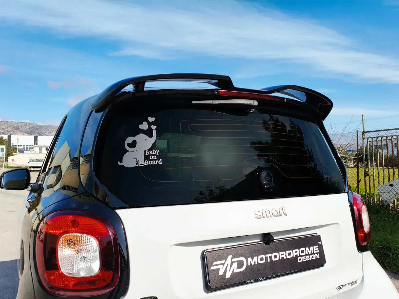 Motordrome Design Střešní spoiler Smart 453 Fortwo (2014-2024)