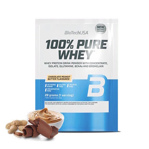 BioTech 100% Pure Whey 28 g Chocolate Peanut Butter