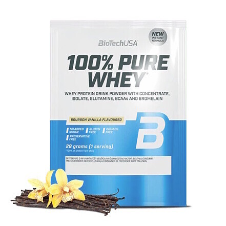 BioTech 100% Pure Whey 28 g Bourbon Vanilla