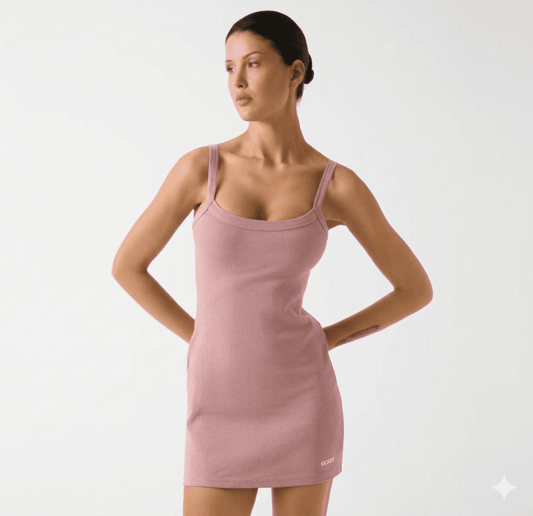 Guess stella rib short dress s