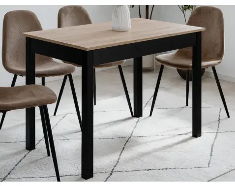 Jídelní stůl Capri 110x67 cm, dub artisan/černý