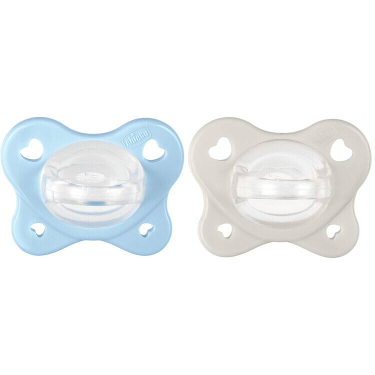 CHICCO Dudlíky PhysioForma® Dual Soft modré 2-6m, 2 ks