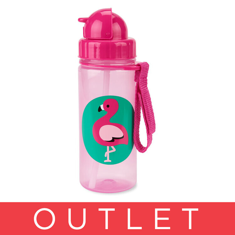 SKIP HOP Zoo Hrnek s brčkem PP bez PVC a BPA Plameňák 12m+