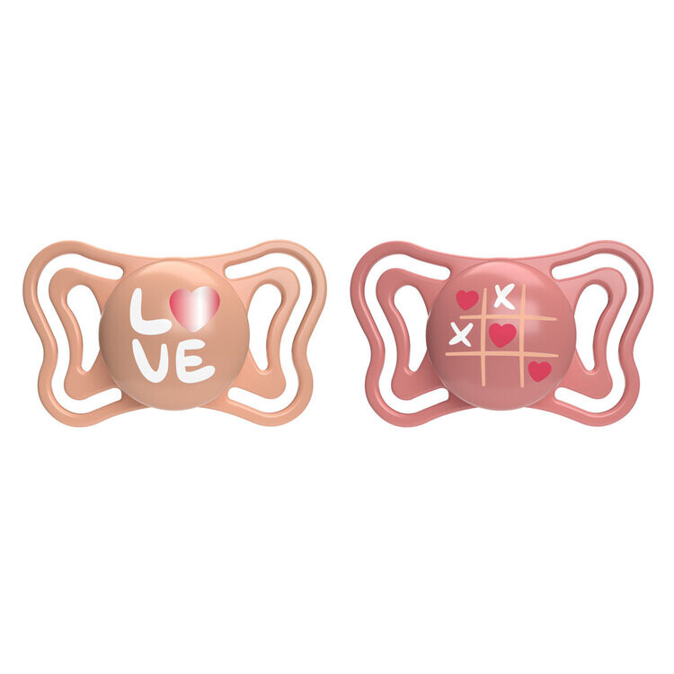 CHICCO Dudlíky Physio Light silikonové růžové 16-36m, 2 ks