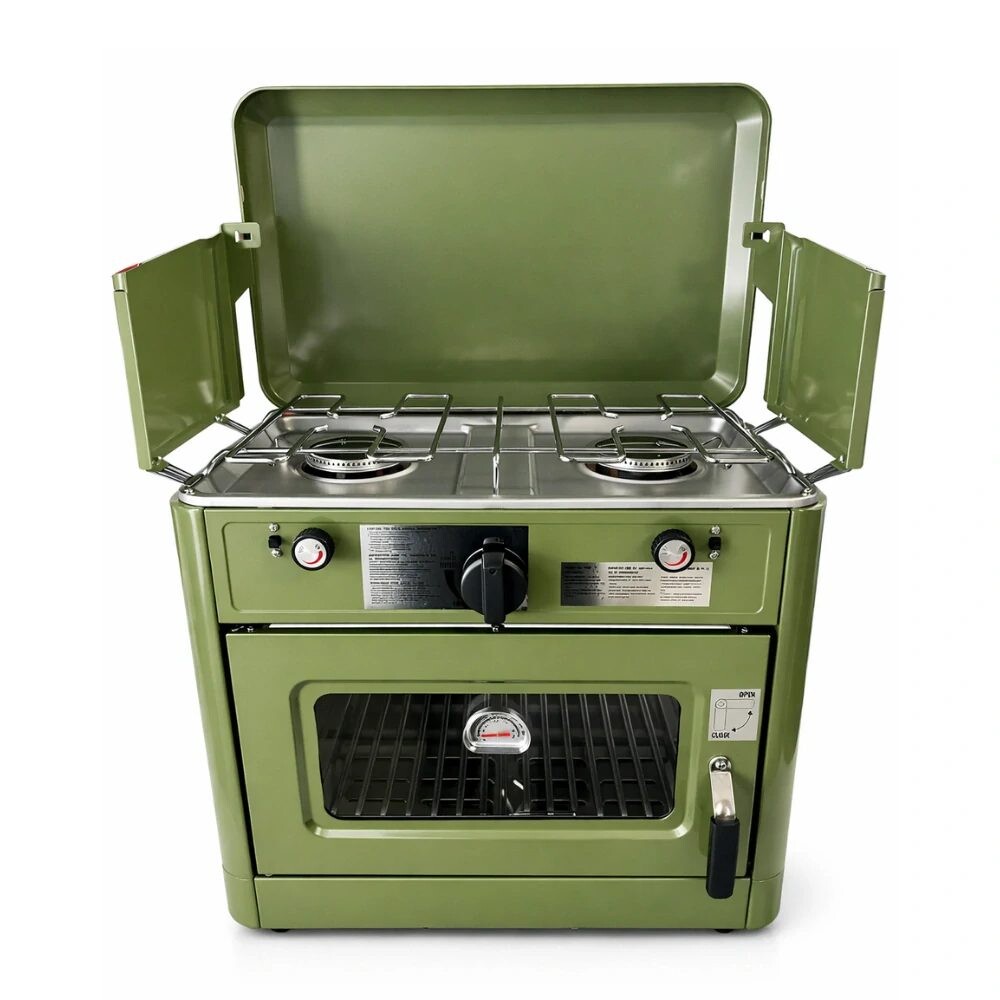 Boatman Plynová outdoorová trouba a dvouplotýnkový vařič 2v1