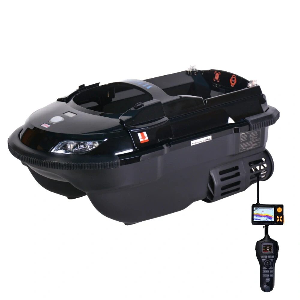 Boatman Zavážecí lodička Vulcan s Echolotem Černá