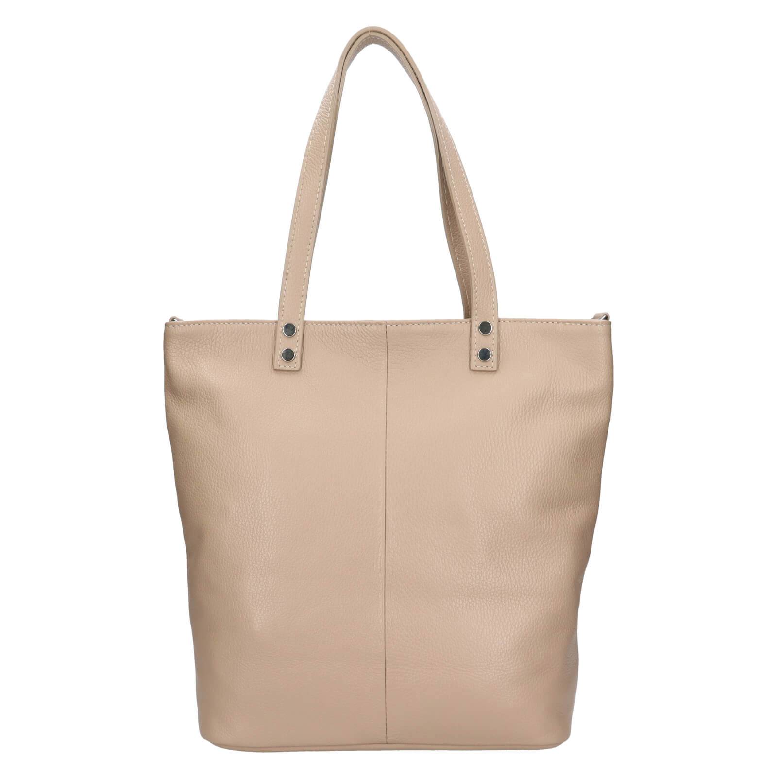 Dámská kožená kabelka Italia Elena - tmavě béžová