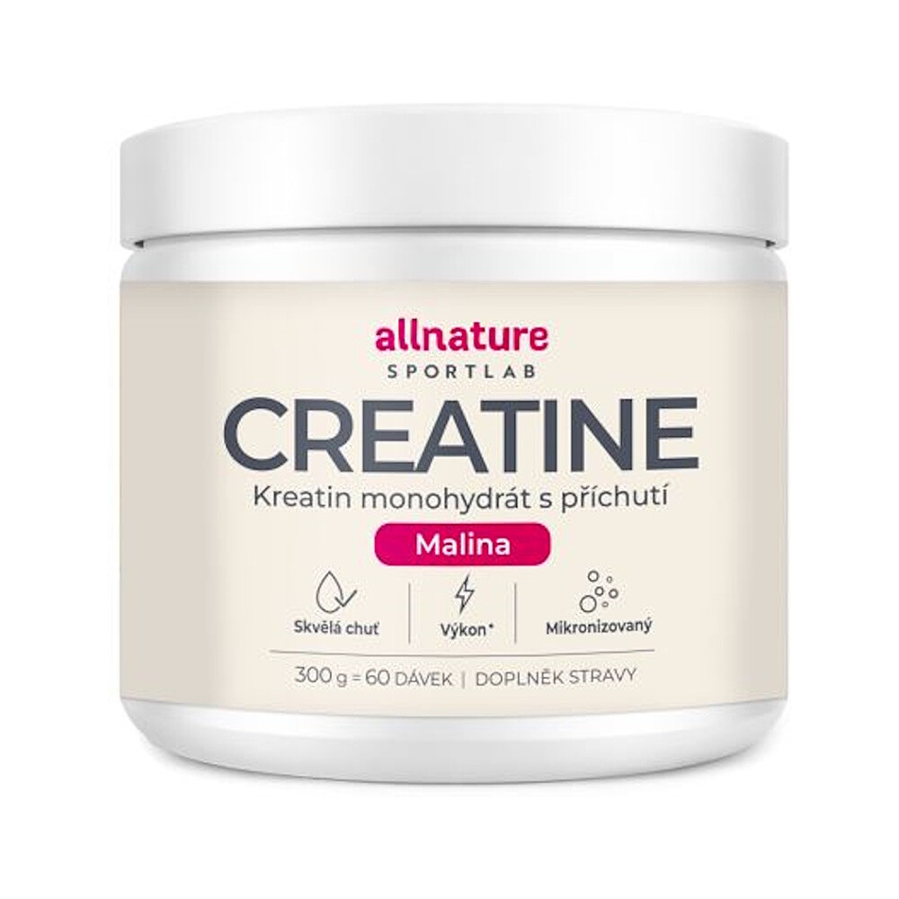 ALLNATURE Sportlab creatine monohydrát malina 300 g