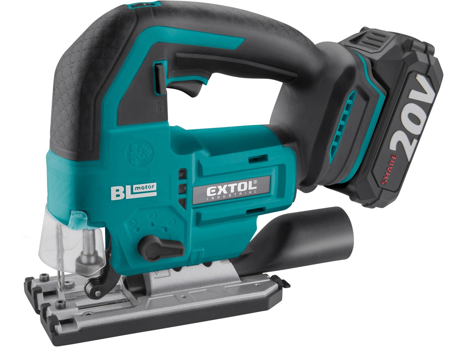 Extol Industrial 8791824 SHARE20V aku přímočará pila 1x2.0Ah