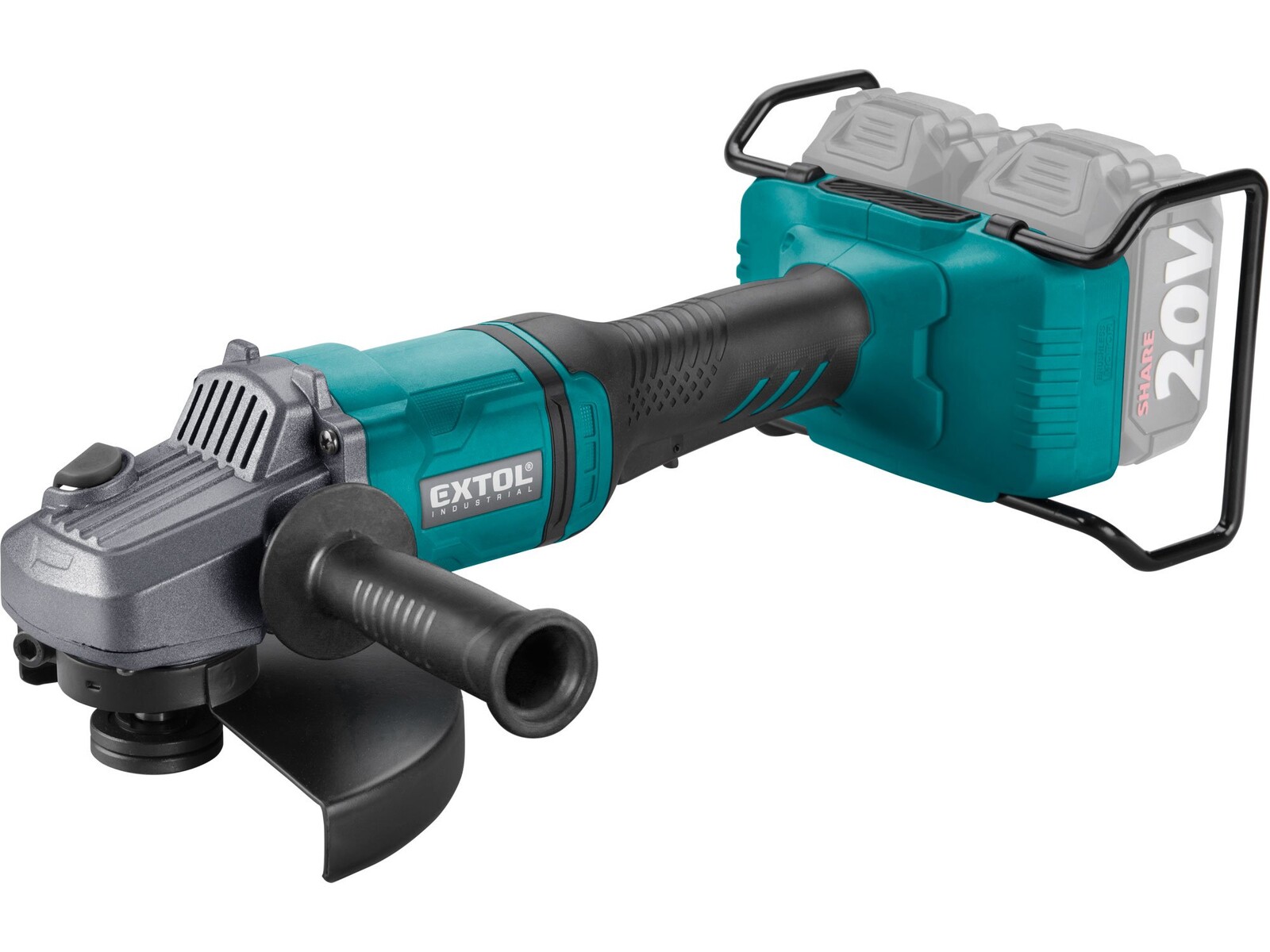 Extol Industrial 8791847 SHARE20V aku úhlová bruska 150/180mm bez aku