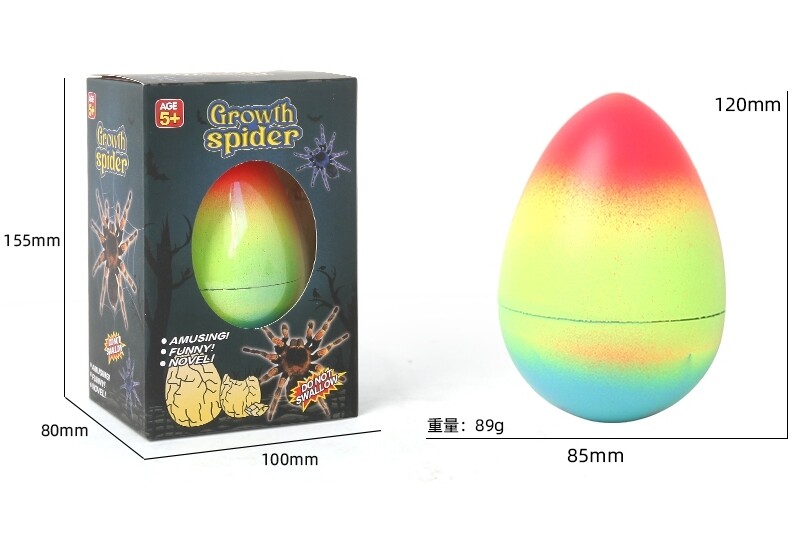 Vejce rostoucí pavouk 12 cm