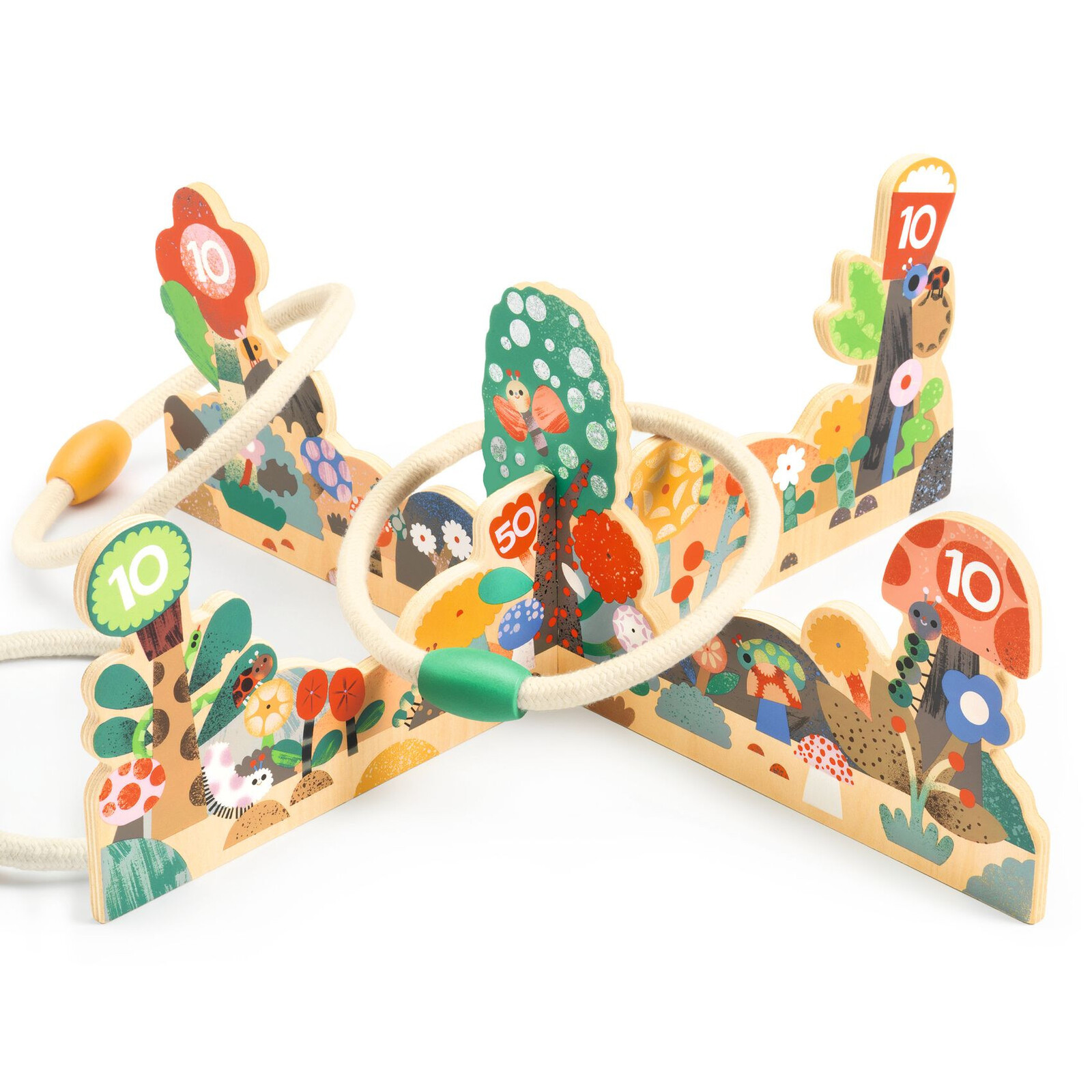 Házení kroužků na cíl - zahrádka