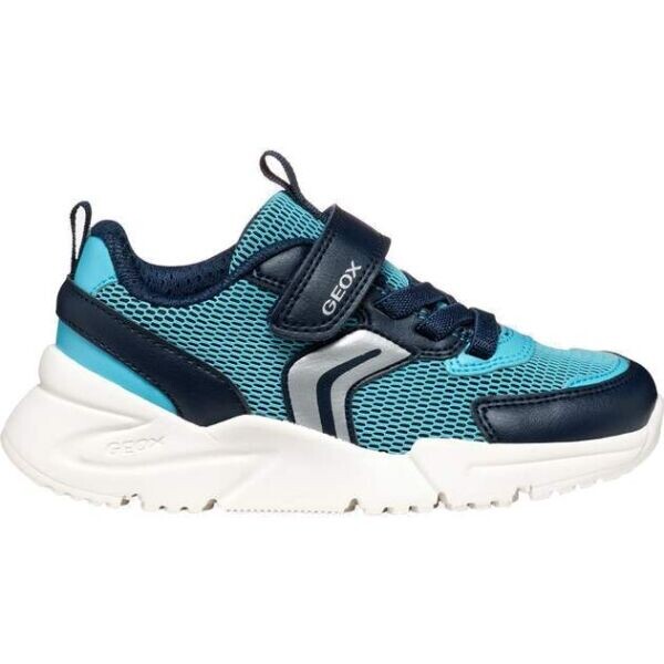Geox J LOFTUS A Dětská vycházková obuv, modrá, velikost