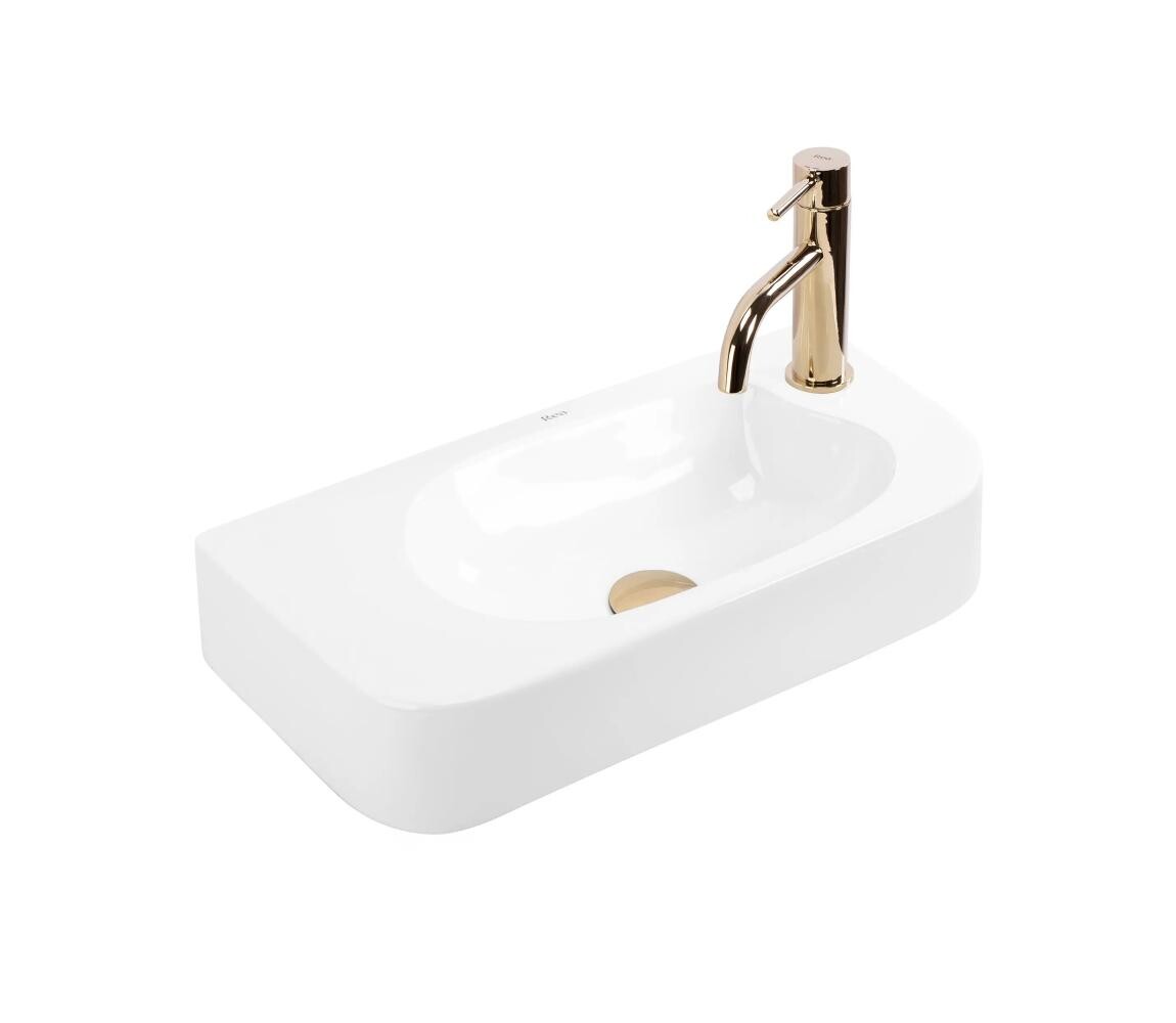 REA-U3610 - Umyvadlo na desku/závěsné ODETTA 25x51 cm keramika/lesklá bílá REA-U3610