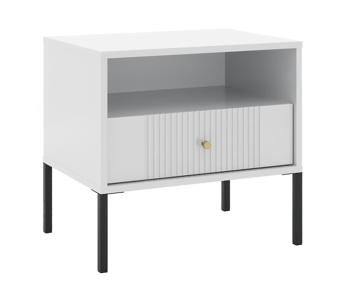 Noční stolek LUE bílá/černá 5904804553869