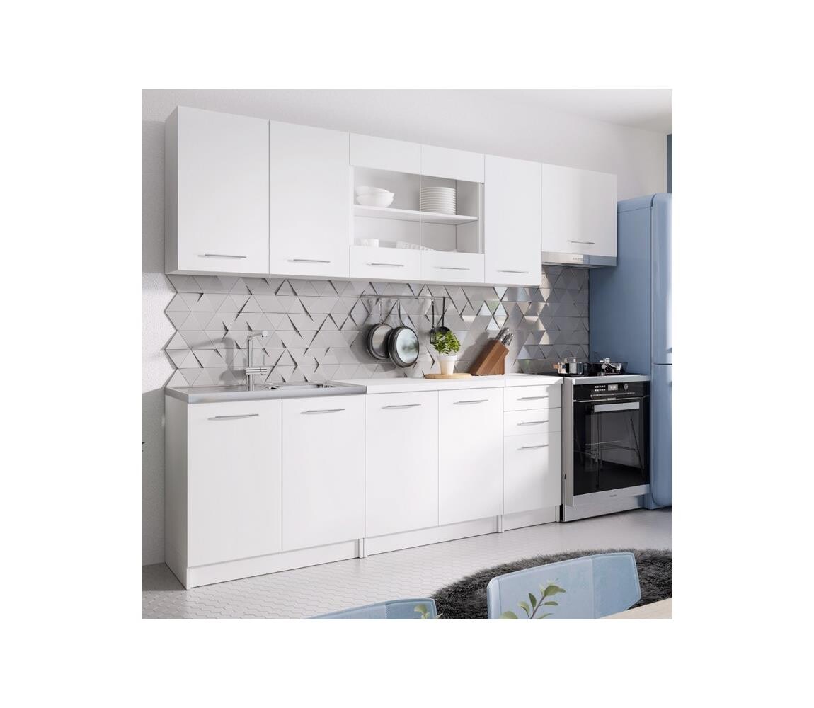 Kuchyňská linka MARISA 260 cm bílá 5905815721056