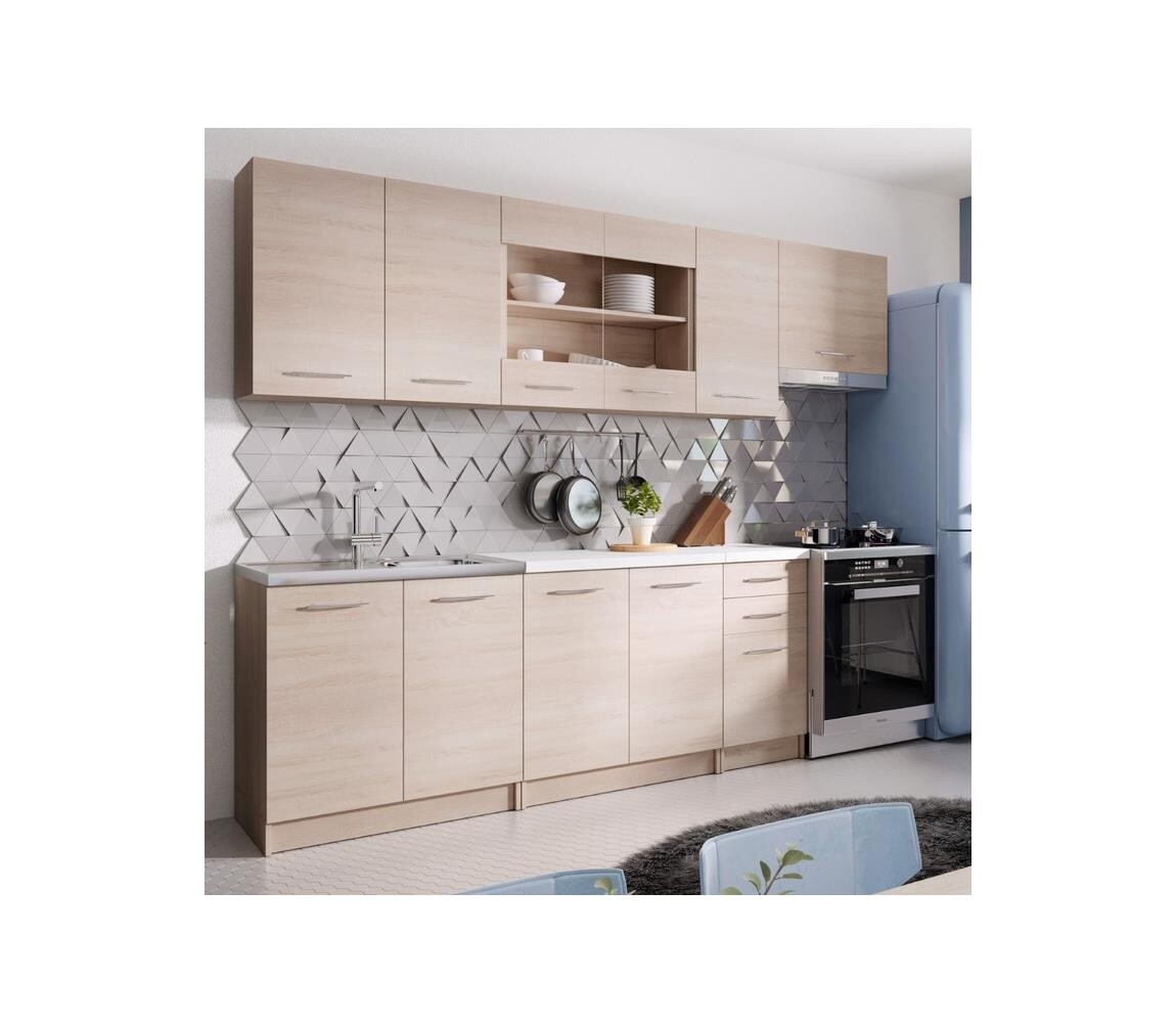 Kuchyňská linka MARISA 260 cm dub sonoma 5905815720943