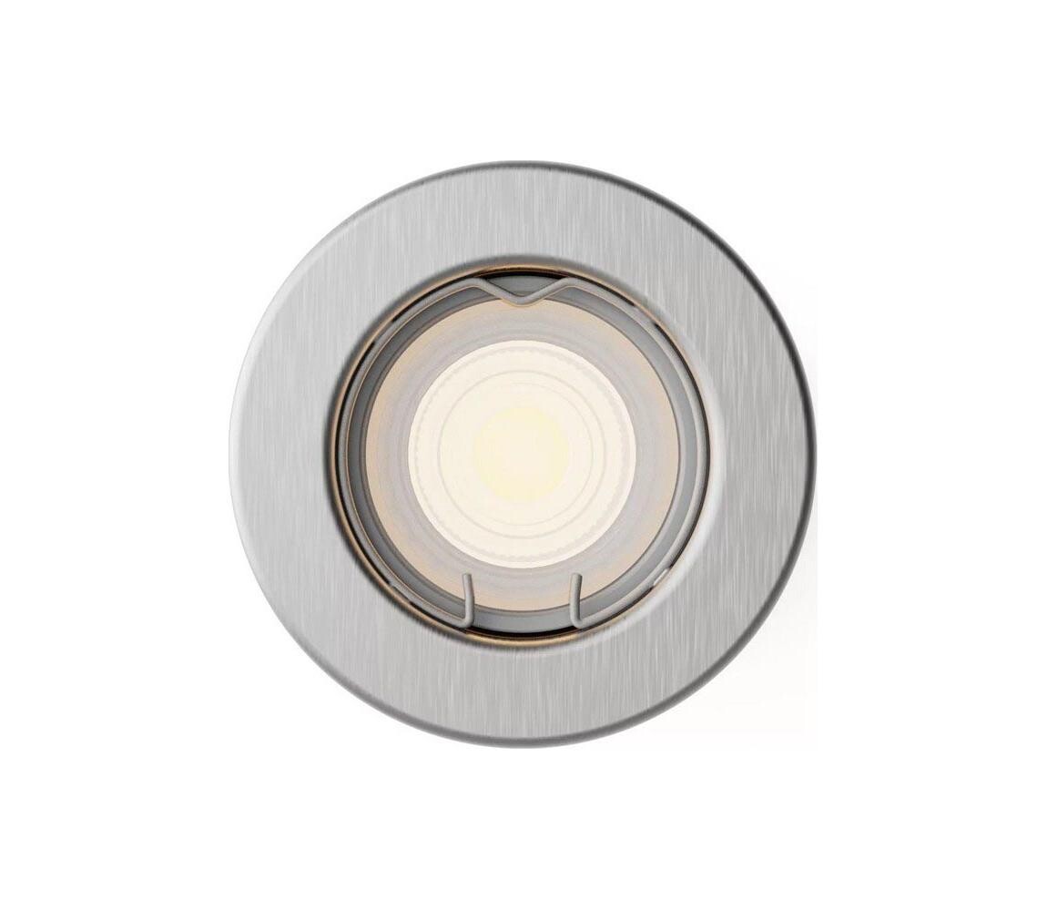 Philips - LED RGBW Stmív. podhledové svítidlo PERIDOT 1xGU10/6W/230V stříbrná+DO P7277+AI2363