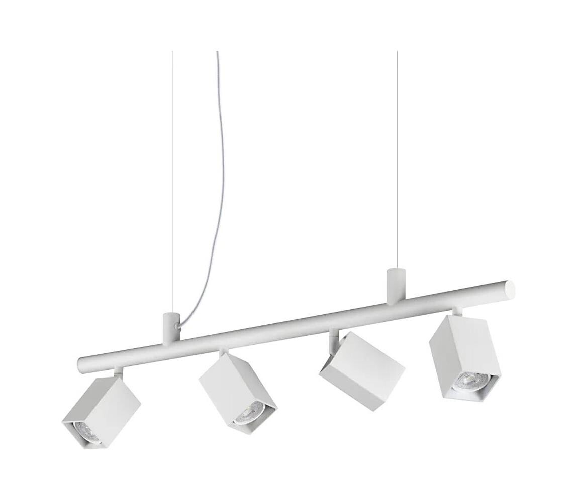 Ideal Lux - LED Lustr na lanku DYNAMITE 4xGU10/7W/230V CRI 90 bílá 367453