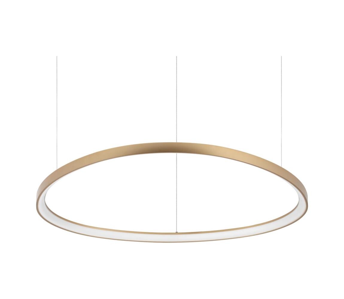 Ideal Lux - LED Lustr na lanku GEMINI LED/78W/230V 2700K pr. 105 cm CRI 90 mosaz 341637