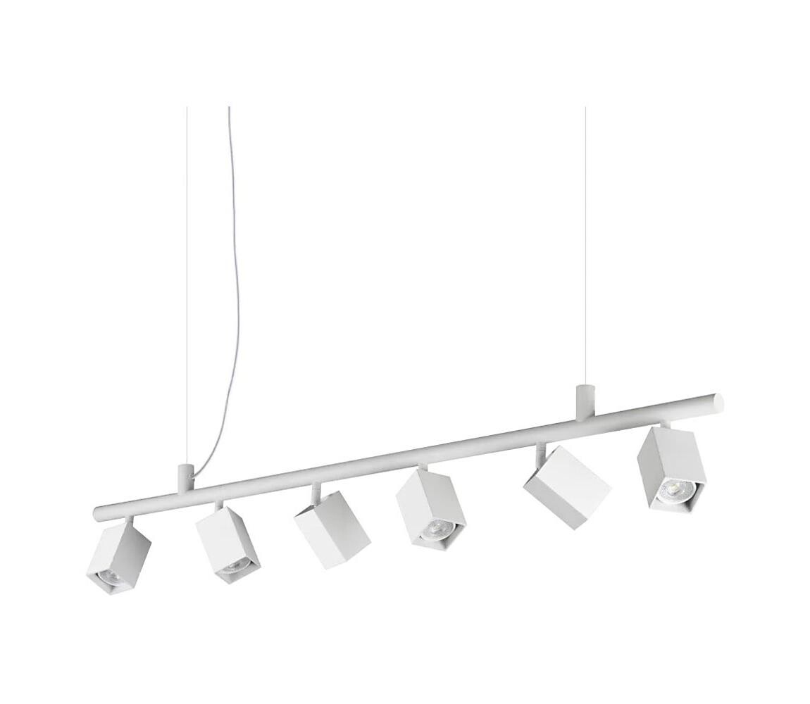Ideal Lux - LED Lustr na lanku DYNAMITE 6xGU10/7W/230V CRI 90 bílá 367460
