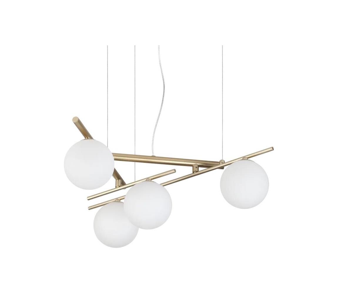 Ideal Lux - LED Lustr na lanku ATLAS 4xG9/3W/230V zlatá 365107